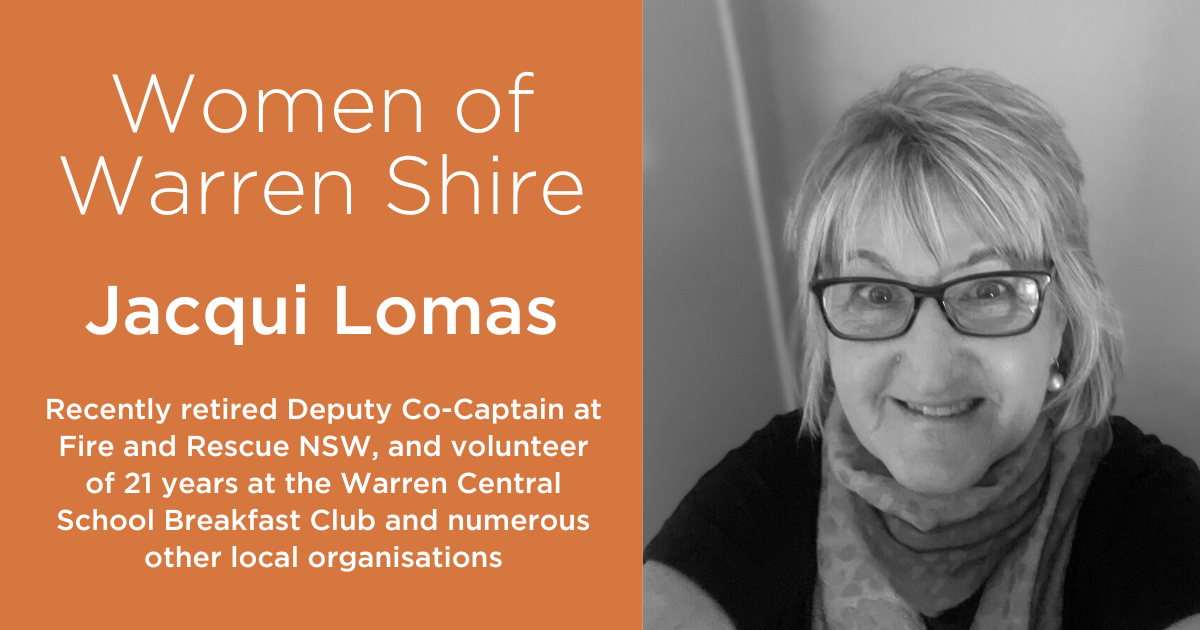 Women of Warren Shire - Jacqui Lomas - Post Image